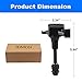 JDMON Ignition Coil Pack Compatible with Infiniti FX35 2003-2008,G35 2003-2007,M35 2006-2008,Nissan 350Z 2003-2006 3.5L Replaces UF401 22448-AL61C 6734025 C1439 GN10246