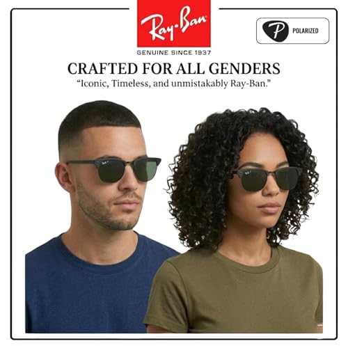 Image of Ray-Ban RB3716 CLUBMASTER METAL Square Shaped Sunglasses for Men & Women with Official RAYBAN Eyewear Kit