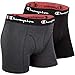 Produktbild Champion Logo Retroshorts Boxershorts 2er Pack (M, Black KK002)