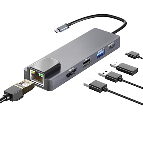 Adaptateur USB C HDMI Station d'accueil Type C Ethernet 4K