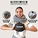 FlyHugz® Neck Travel Pillow | Memory Foam Neck Pillow for Comfort on Airplane | Compact and Ergonomic Design for Travel, Car Rides, and Home Use | Ideal for Adults and Kids