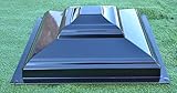 BETONEX Plastic Mold Fence Cast Stone Pier Post Cap & Base Concrete 12.60x12.60 in P14 (Model 1)