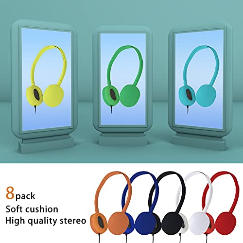 Image of Headphone Earphone Earbud Headphone for School, Classroom, Airplane, Hospiital, Students,Kids and Adults- 10 Pack