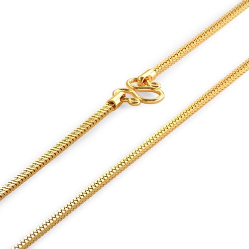 Image of Joyalukkas Women 22K 916 Purity Luxe Gold Curb Strand Chain
