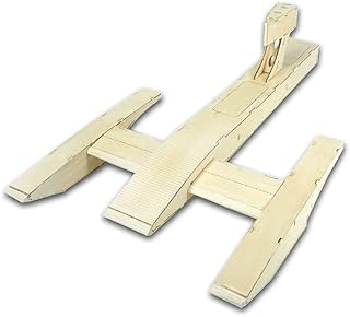 Dancing Wings Hobby RC Plywood Outrigger 600mm Wooden Air Boat Kit to Build for Adults (B081)