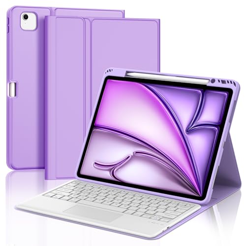 Teclado para iPad Air 13 M4 con soporte para lápiz ideal para estudiar y trabajar en movilidad