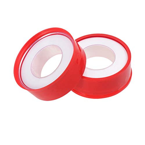 TOPBATHY 10 stücke gewindedichtband verdickt wasserdicht selbstklebende wasserdichtbänder für duschköpfe rohrgewinde (rot)