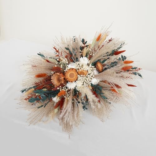 Decoración Boda Boho Arco de Flores Pampas Pequeño miniatura 6