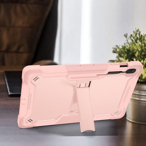 Coque Galaxy Tab S10 FE Plus antichoc or rose idéale pour le travail nomade - 5