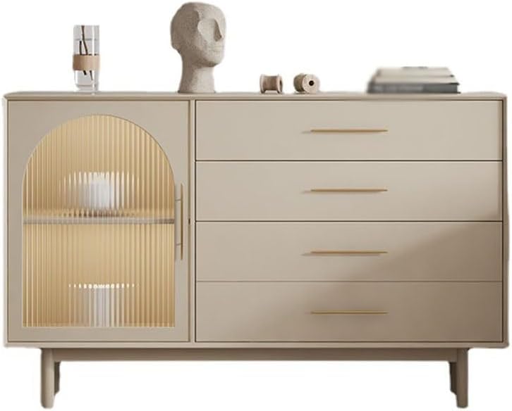 Sideboard Cabinet Nordic Solid Wood Dining Sideboard Household Simple Entrance Cabinet Storage Cabinet Kitchen Storage Cabinet Sideboard Cabinet with Drawers