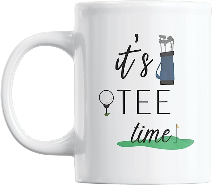 the fab STOREthe fab STORE It's Tee Time/Tee Lovers/Funny Golfers Mug/Coffee Mug/Playing Golf Mug