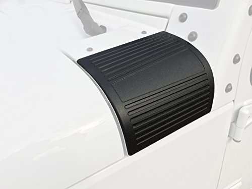 Hooke Road Cowl Body Armor Matte Black Outer Cowling Side Corner Guards For 2007-2018 Jeep Wrangler Jk - Pair #TOP2