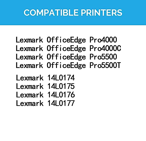 Colour-Store Compatible Quick-Drying Ink Cartridges Replacement For Lexmark 200Xl 200 Cartridge Set For Officeedge Pro5500 Pro4000 14L0174 14L0175 14L017614L0177 Printers (1Bk 1M 1Y 1C 4Pk) #TOP1