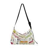 Bolsos cruzados para adultos, belleza para mujer, bolsa grande de moda, riñonera de moda, conjunto dibujado a mano, Varios colores, 1 size