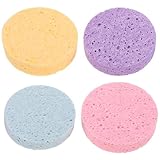 Cabilock 4 Spugne Rotonde per Acquerelli, Spugna Assorbente per Pulizia Vernice, Utensile Multiuso per Artisti e Pittura, Kit Spugne Durevoli per Lavare Pennelli, Adatte per Uso Creativo e