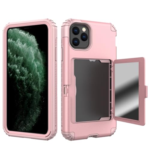 Coque anti-chute iPhone 11 Pro Max avec porte-carte et béquille de protection double couche
