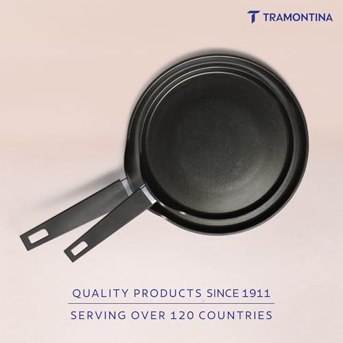Image of TRAMONTINA Aura Dosa Tawa 30cm | Reinforced Ceramic Non-Stick Cookware | Quick & Even Heating | Low-Oil Cooking | Bakelite Handle | Induction & Gas Compatible |Sea Green