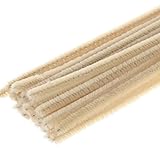 Chenille Pipe Cleaner Ivory 100 Count