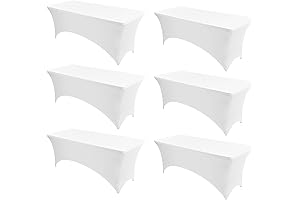 YMHPRIDE Spandex Tablecloths For 8Ft Rectangle Tables