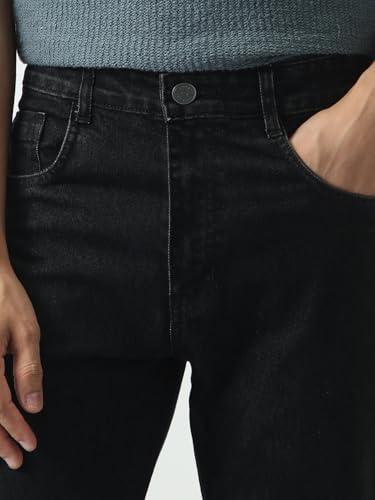 Image of Urbano Fashion Men's Slim Fit Washed Denim Jeans Stretchable