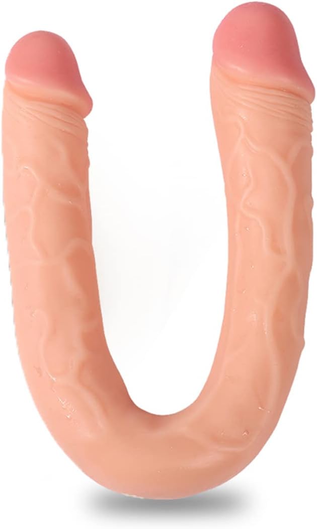 Extra Long Double-Ended Dildo, 15.7 Inch Realistic Double Sided Dildo for Women Flexible Double Header Adult Sex Toy