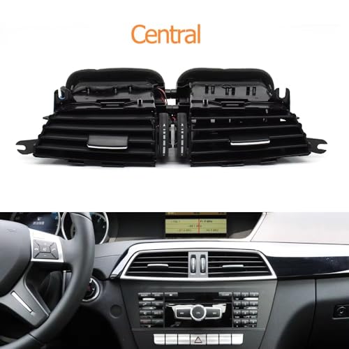Grille ventilation centrale premium Benz Classe C W204 2011-2014