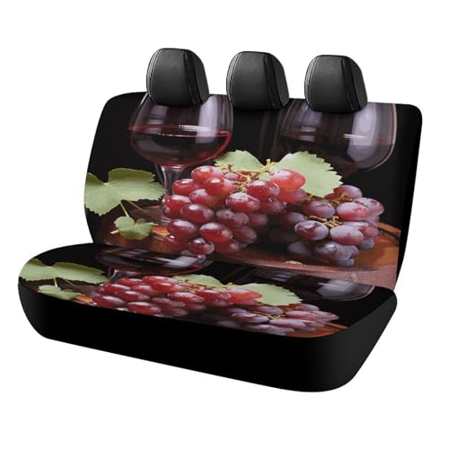 Funda de asiento de coche antiarañazos en vino tinto para proteger los asientos de tu furgoneta