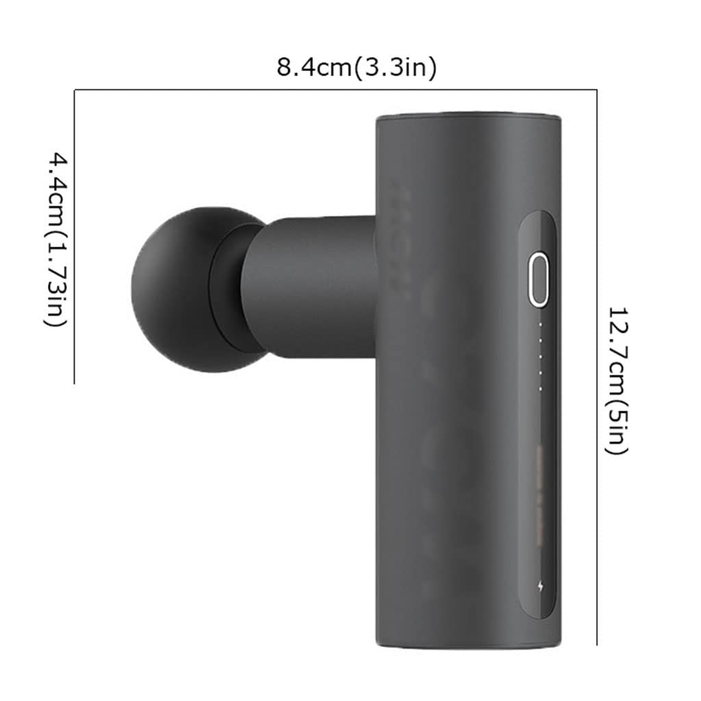 ADITAM Mini pistolet powięziowy Masażer mięśni Relaksacyjny pistolet do masażu Elektryczny pistolet na szyję (kolor: zielony, rozmiar: 12.7 * 8.4 * 4.4 cm) Double the comfort