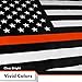 G128 Thin Orange Line American Flag | 3x5 Ft | LiteWeave Pro Series Printed 150D Polyester | Duty and Honor Flag, Indoor/Outdoor, Vibrant Colors, Thicker and More Durable Than 100D 75D Polyester