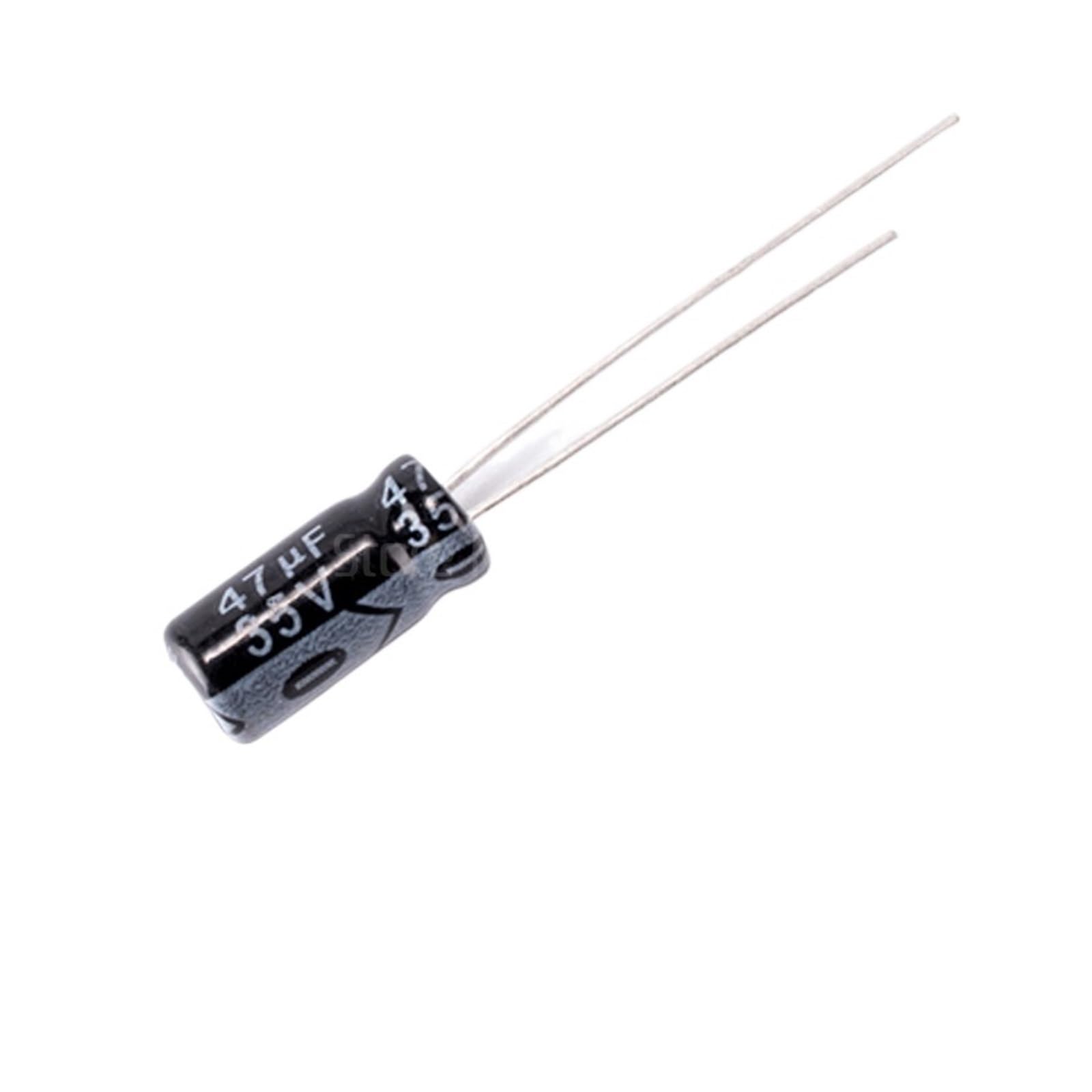 Condensateur électrolytique CAALO 50 pièces 35V47UF 5 * 11mm 47UF 35V 5x11mm Dip en Aluminium