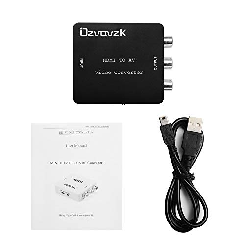 image for HDMI to AV Adapter,Ozvavzk HDMI to CVBS 3RCA Composite 1080P Video Aud