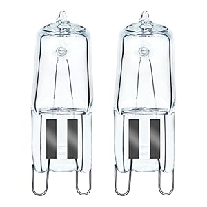 GMY Halogen G9 40W 230V Backofenlampe Oven Lampe Für Backofen- und Mikrowellenanwendungen 300 Grad C Hitzebeständige Glühbirnen 2er Pack, Warmweiß