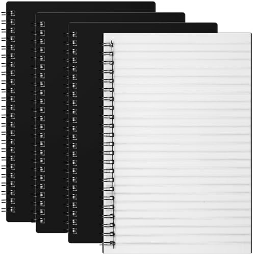 Weekgrat 6 Pcs Stone Paper Waterproof Notebook Spiral A5 5.8...