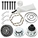 SCITOO Front CV Joint Rebuild kit fits 2008-2012 for Jeep Liberty 3.7L, 2007-2011 for Dodge Nitro 3.7L 4.0L