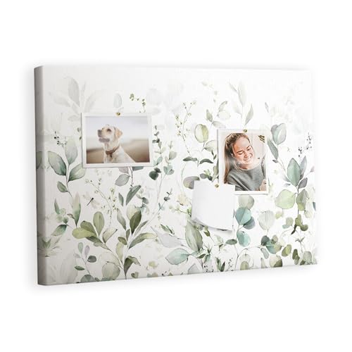 Tableau mural multifonction métallique avec liège de haute qualité style La nature des feuilles