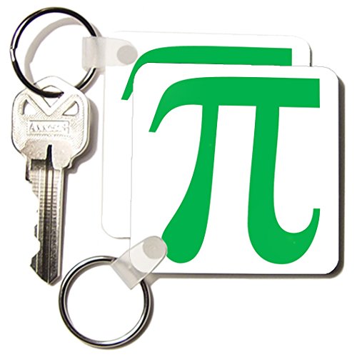 Porte-clés à motif Pi Symbole vert 3drose lot de 2 pour organiser vos clés