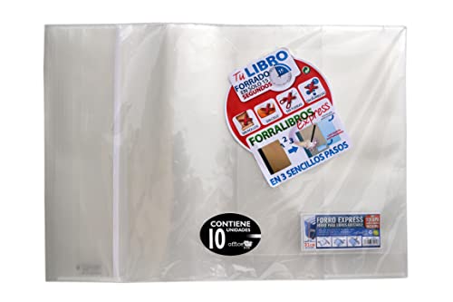 Pack 10 Forralibros Express de Office Box - libros de 31 cm. de alto.