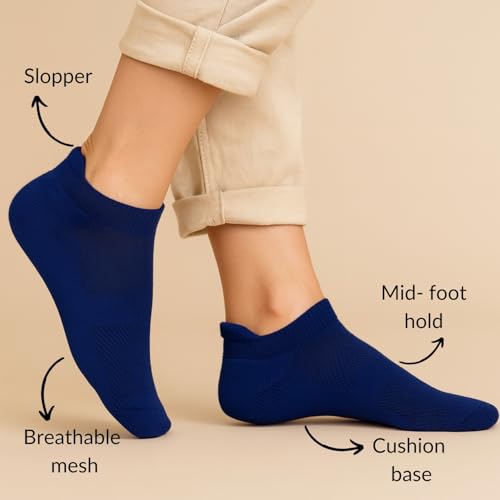 Image of SuperGeneriX Bamboo Socks for Men, Odor-Free & Soft Bamboo Socks, Cushioned & Breathable Socks, Durable Bamboo Socks