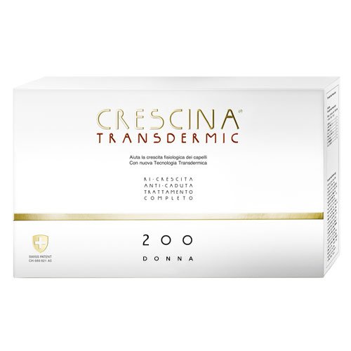 Anti-chute 200 Labo Crecina Transdermic ampoules cheveux femme traitement Ri-Cresta complet
