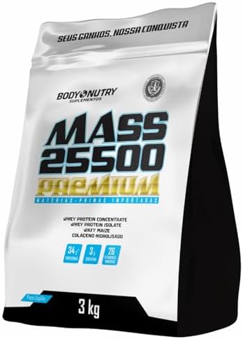 Hipercalórico Mass 25500 3kg Anticatabólico 34g de proteínas 26 v...
