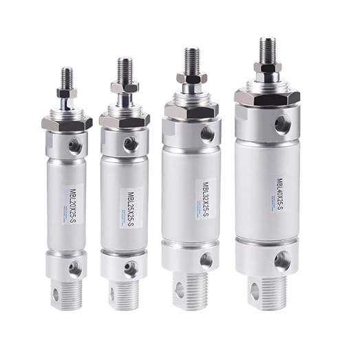 Mini cilindro neumático MBL20 de aluminio con diámetro de 20 mm para maquinaria 2