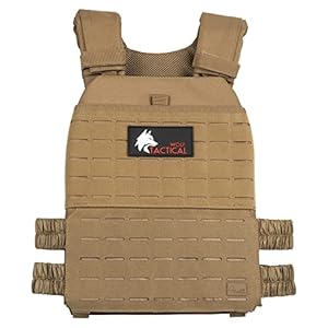 WOLF TACTICAL Adjustable Weighted Vest – WODs, Strength and Endurance Training, Fitness Workouts, Running