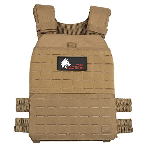 WOLF TACTICAL Adjustable Weighted Vest – WODs, Strength and Endurance Training, Fitness Workouts, Running