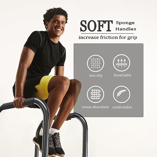 Wesfital Dip Bar, Adjustable Dip Stand Station For Home Workout, Heavy Duty Parallel Bars Workout Equipment For Strength Training #TOP3