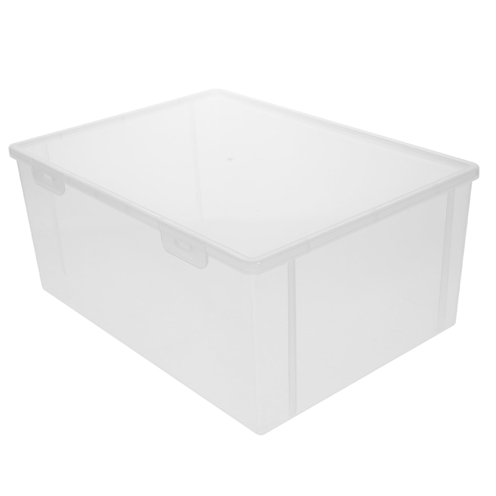 Transparente Kunststoff Aktenaufbewahrungsbox A4 mit Verschluss für Büro