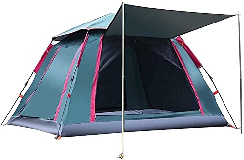 Tente de camping et auvent de plage pour les vacances en famille au soleil