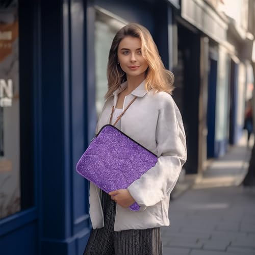 Bolso para portátil y tablet de 13 pulgadas morado con brillo miniatura 7