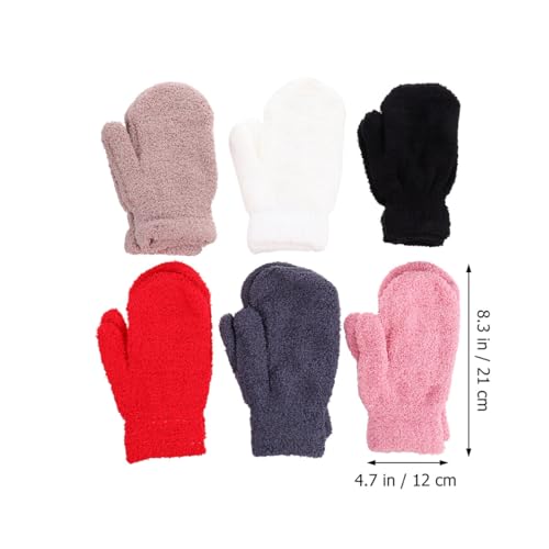 Guantes de forro polar OUNONA para hombre y mujer invierno pack 4
