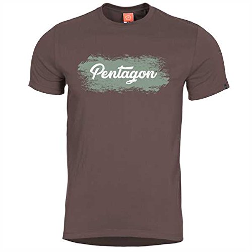 Pentagon Uomo Ageron Grunge T-Shirt Terra Brown