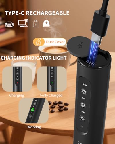 Milk Frother Handheld Battery Operated